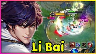 LI BAIS BEST ROTATION IN KIDNAPPING THE ENEMY IN THE BACK LINE Streamer China Gameplay 🇨🇳 [upl. by Asirac]