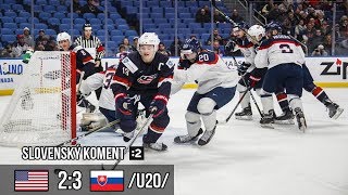 USA 23 Slovensko SK komentár U20 MS juniorov 2018 [upl. by Ehsom761]