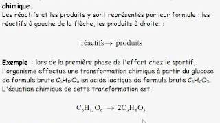 seconde 2010  16 la transformation chimique [upl. by Donnamarie563]