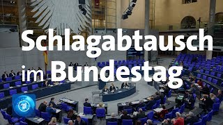 Bundestag Weidel und Merkel liefern sich Schlagabtausch bei Generaldebatte [upl. by Ardnaet]