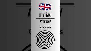 How to Pronounce myriad Correctly British Accent britishpronounciation learnenglish english [upl. by Erlewine]