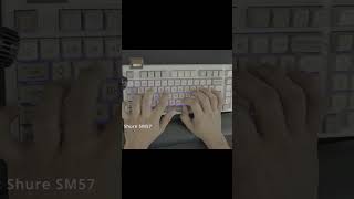 epomaker rt100 sea salt silent switches sound test sm57 mechanicalkeyboard [upl. by Anilahs404]