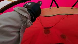 Winter Camping 102  Briefly About The Ventilation In My Fjellheimen XTrem 3 Camp Tent [upl. by Doll490]