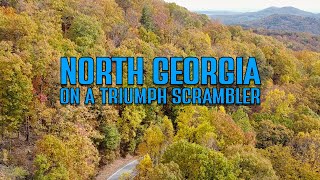 Daytripping  North Georgia on a Triumph Scrambler [upl. by Mixie289]