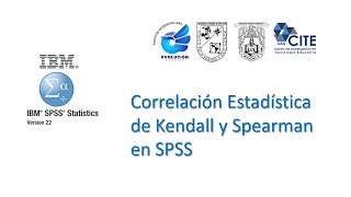 Correlación Estadística de Spearman y Kendall en SPSS [upl. by Landes668]