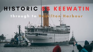 Beautiful quotSS Keewatinquot Historic Passenger Liner from 1907 entering Hamilton Harbour [upl. by Ecital]