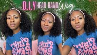 Bomb Headband Wig  Amazon  Very Cheap Wig Review [upl. by Eilrac759]