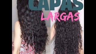 Corte en Capas Largas En casa CABELLO RIZADO [upl. by Nnazus]