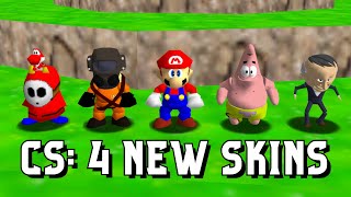 Super Mario 64 PC Port  Character Select 4 New Skins SM64Coop DX [upl. by Cate]