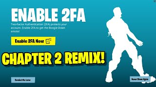 HOW TO ENABLE 2FA IN FORTNITE REMIX EASY METHOD [upl. by Enilecram]