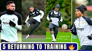 Wesley Fofana Nkunku And Lavia Return Dates Confirmed Chelsea Training Today [upl. by Myer]