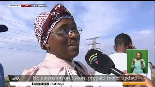 Prepaid Meters  Soweto residents queue outside Eskom offices to upgrade their meters [upl. by Joycelin]