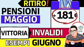 ✅ PENSIONI ➜ RITIRO MAGGIO 2023  INPS 4 NOVITà e VITTORIA AUMENTI 📈 INVALIDI MINIME ESEMPI GIUGNO [upl. by Selim]