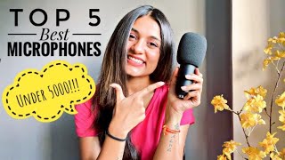 BEST Microphones Under 5000🔥 Top 5 Best MICROPHONES For Singing  With All Details [upl. by Hilten]