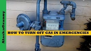 How To Turn Off Your Gas Line In An Emergency Earthquake Prepping Tips [upl. by Doowron205]