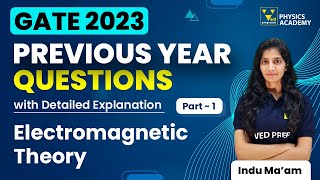 Electromagnetic Theory  GATE 2023  Previous Year Questions with Detailed Explanation  Part1 [upl. by Dacy]