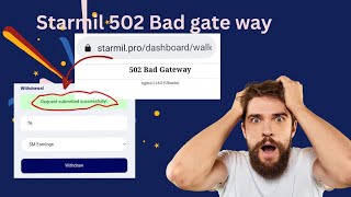 How to withdraw sm when 502 bad gateway is showing on starmil [upl. by Johnny213]