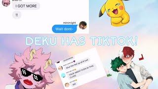 Mina exposes deku TikTok and tododeku [upl. by Yla]