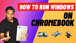 क्रोमबुक में Windows कैसे चलायें  How To Run Windows On A Chromebook In 2 Minutes [upl. by Ynaffik]