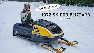 The 1972 SkiDoo Blizzard A Snowmobile Revolution [upl. by Noynek]