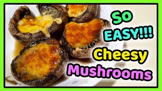 ✅ EASIEST Air Fry PORTOBELLO MUSHROOM with Cheese ⭐ You can’t help but SAY Mmmm… when you eat it [upl. by Addiego451]