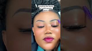 Ombre powder brows foryou viralvideo fyp powderbrows browsonfleek ombrebrows [upl. by Ilke]