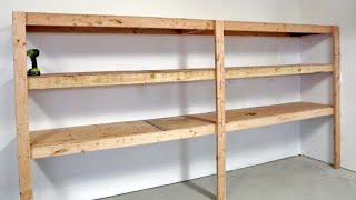 The BEST Garage Shelving  Easy One Person Project anawhite [upl. by Arluene51]