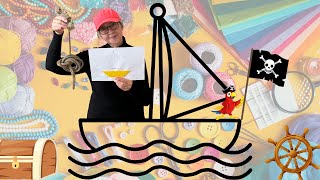 🌟 New Video 🌟 🖼️ 4 Boat Adventure  Craft Along With Teacher Tineke  😮 DIYKids MissTineke [upl. by Koby]