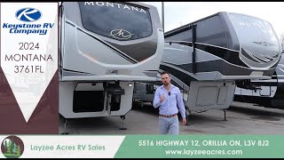 2024 Keystone Montana 3761FL  Layzee Acres RV Sales [upl. by Lenoj]