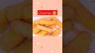 Simple snack recipe ☺️ churros churos snack hacks food shorts asmr [upl. by Cornew]