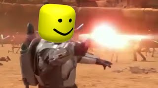 Jango Fett Death But Roblox [upl. by Ilzel]