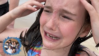 ALIYAH GETS DUMPED BY A WAVE ON OUR BEACH HOLIDAY  Part 1 [upl. by Murage]