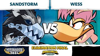 Sandstorm vs Wess  Elimination Final  Brawlhalla Midseason Championship 2024  LAN 1v1 [upl. by Ynaffi]