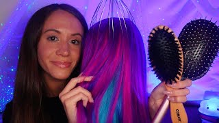 ASMR  Hair Play Brushing amp Head Massage [upl. by Ceporah719]