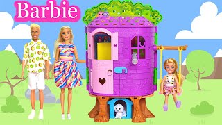 Barbie and Chelsea Treehouse barbie barbiedoll barbiedollcartoon barbiedollhouse [upl. by Erotavlas594]