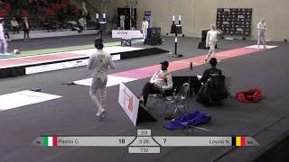 2024 385 T32 03 M E Individual Bern SUI WC BLUE LOYOLA BEL vs PAOLINI ITA [upl. by Keithley390]