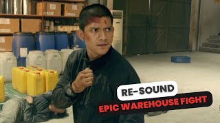 The Raid 2 Iko Uwais  EPIC WAREHOUSE FIGHT【RESOUND🔊】 [upl. by Adrien516]