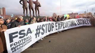 Man Utd Fan Kicked Out of FA Cup Draw for Live Protest [upl. by Meece]