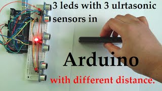 Multiple ultrasonic sensors at once Arduino [upl. by Caron]