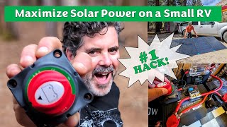 Maximize Solar Power on a Small RV  Connect DC to DC Charger to Trailer Batteries [upl. by Marciano]