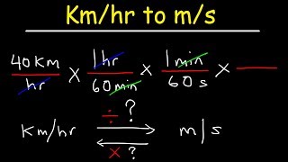 How To Convert From Kmhr to ms and ms to Kmhr  With Shortcut [upl. by Danita]