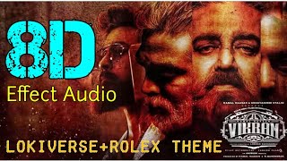 Lokiverse Rolex Theme 8D  Vikram  Kamal Haasan  ANIRUDH RAVICHANDER  Lokesh Kanagaraj [upl. by Elockcin]