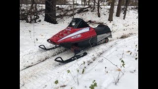 1992 XCR 440 Project Sled  First Ride [upl. by Philps]