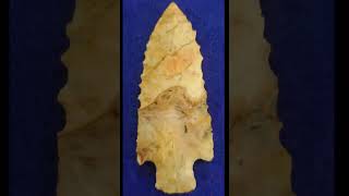 Knapping Flint Ridge Point With Art [upl. by Atnuahc]