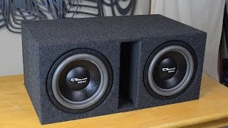 CT Sounds How To  Build a Ported Subwoofer Box for 2 12quot Subs [upl. by Lahcar]