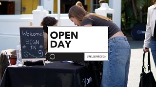 Open Day  7 September Stellenbosch [upl. by Tarr]