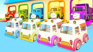 Helper cars cartoon for kids amp toy vehicles for kids  Car cartoons for kids [upl. by Lesab]