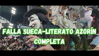 FALLAS VALENCIA 2024 entro a la falla SUECA  LITERATO AZORÍN sección especial Santaeulalia [upl. by Dinnage236]