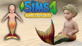 MERMAID TODDLERS The Sims 4  Toddler Mermaid Tail [upl. by Erinna239]