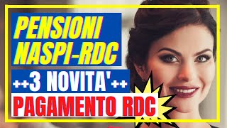 PENSIONI NASPI E RDC 3 NOVITA’ SCIVOLO BRUNETTA NASPI PAGAMENTO REDDITO CITTADINANZA MARZO 2021 [upl. by Yemerej232]